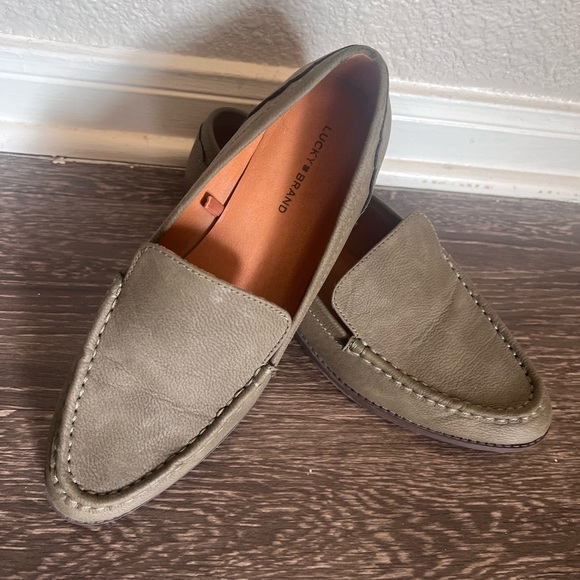 Lucky Brand, slip on, olive green - Picture 2 of 3